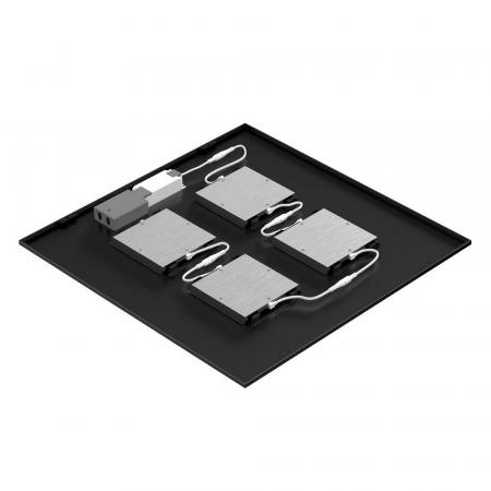 SLV 1010716 PAVANNO – LED Einbauleuchte 60x60 cm 17W 3000/4000/5000K UGR<19 schwarz