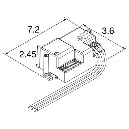 SLV 1010934 BATTEN FLAT P MICROWAVE SENSOR ON/OFF MAX 5m – HF Bewegungsmelder Zubehör LED Deckenleuchte