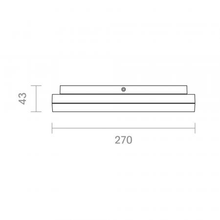 Leistungsstarke LED-Deckenleuchte Flurlampe ø27cm 29W warmweißes Licht IP20 Sigor