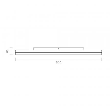 SIGOR Circel LED-Aufbauleuchte rund Ø 600 mm 55/38 W 5.800/4.400 lm 3000 K warmweiß DALI dimmbar weiß IP20