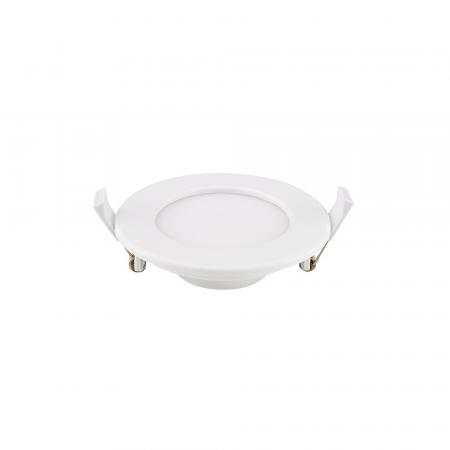 Sigor Einbauleuchte Fled Downlight 115mm weiß 6W 3000/4000/5000K IP20 120° 310lm RA90, Einbaudurchmesser 100mm, Einbautiefe 32mm