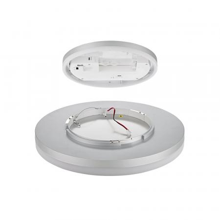 Sigor Aufbauleuchte Circel 400mm silber 28/22/18W 3000/4000K IP54 120° Ra80