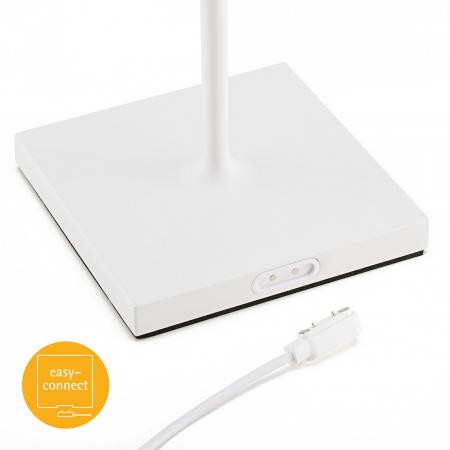 Sigor Akku-Tischleuchte NUINDIE eckig weiß 37cm dimmbar IP54 In & Out