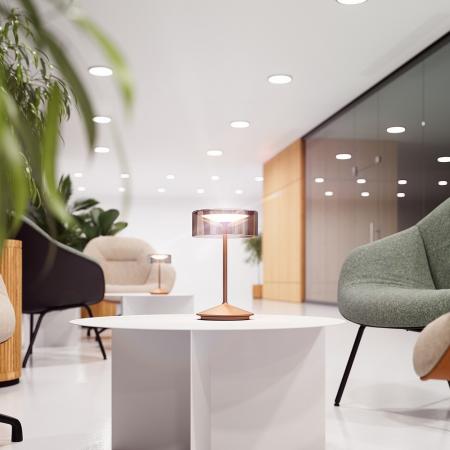 Sigor Akku-Glasleuchte Numotion goldfarben mit FlexMood 2200K/2700K 265mm IP54 In- & Outdoor