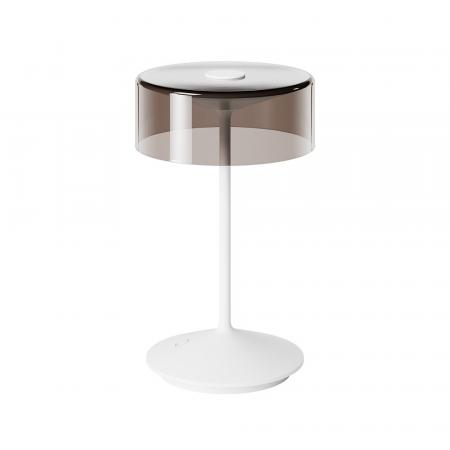 Sigor Akku-Glasleuchte Numotion in Schneeweiß mit FlexMood 2200K/2700K 265mm IP54 In- & Outdoor