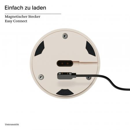 Sigor Akku-Tischleuchte Nudrop rund dünenbeige dimmbar Flex-Mood 2200K/2700K IP54 In- & Outdoor