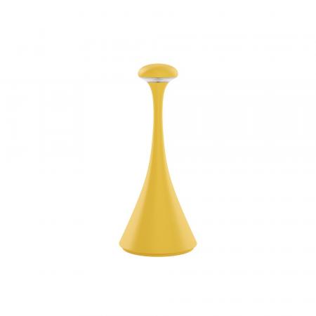 Sigor Akku-Tischleuchte Nudrop mini 21cm rund sonnengelb dimmbar Flex-Mood 2200K/2700K IP54 In- & Outdoor