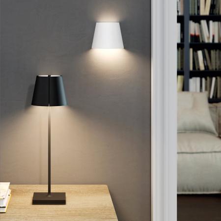 Sigor Akku-Tischleuchte Nuindie tango nachtschwarz 2,2W FlexMood 2200K/2700K IP54 168/197lm Ra85