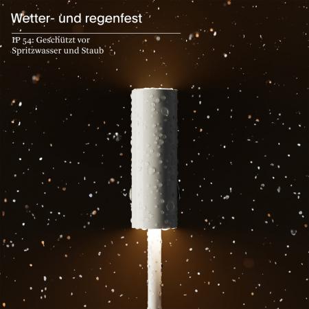 Sigor Akku-Tischleuchte Nucandle keramikschwarz 1,6W 2700K IP54