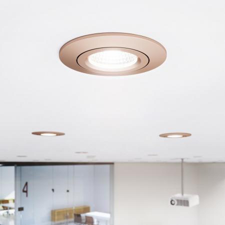 Sigor Einbauleuchte 68 Diled 6W 380lm 3000K stahl 36° dimmbar