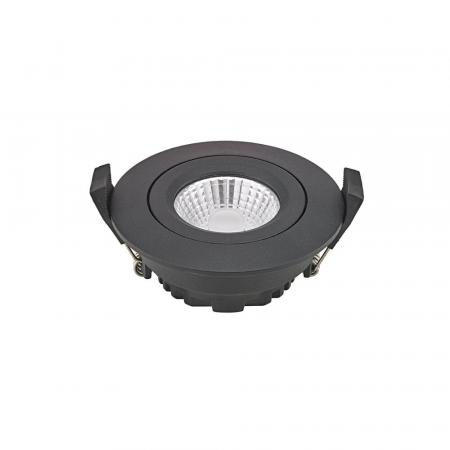 Sigor Einbauleuchte 68 Diled 6W 360lm 2700-2100K schwarz 36°  Dim-To-Warm Technologie