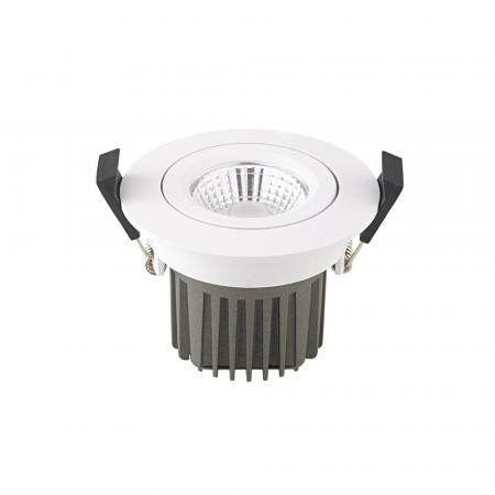 Sigor Einbauleuchte 68 Diled 10W 610lm 2700K-2100K weiß 36° Dim-To-Warm