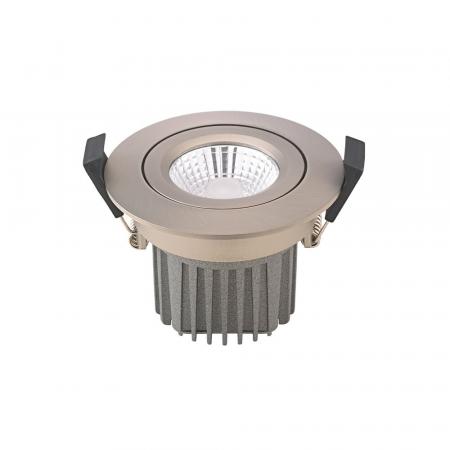 Sigor Einbauleuchte 68 Diled 10W 610lm 2700K-2100K stahl 36° Dim-To-Warm