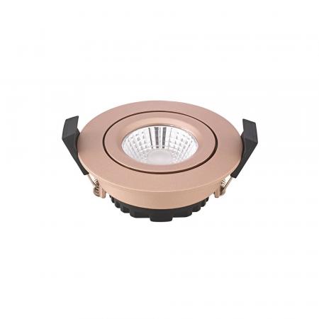 Sigor Einbauleuchte 68 Diled 6W 380lm 3000K Champagner 36° dimmbar