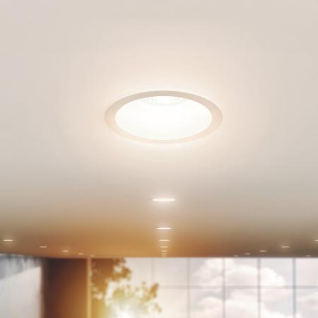 Sigor Einbauleuchte 68 Diled Low Glare 6W 380lm 2700K weiß 32° dim