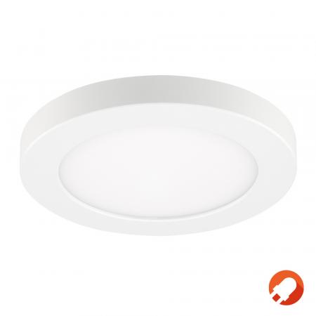 Variable LED-Deckenleuchte FLED ø17cm Ein-oder Aufbau umschaltbare Farbtemperatur Sigor