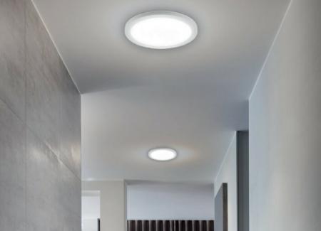 SIGOR FLED Downlight 30W 3100 lm 3000–5000K Warmweiß bis Kaltweiß 120° Ø330 mm weiß IP20 nicht dimmbar