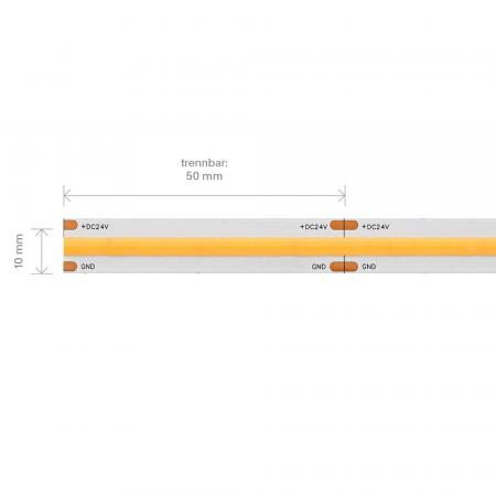 Sigor 40W/m PRO LED-Streifen 4000K 5m 480 LED/m IP20 24V 5608lm RA90