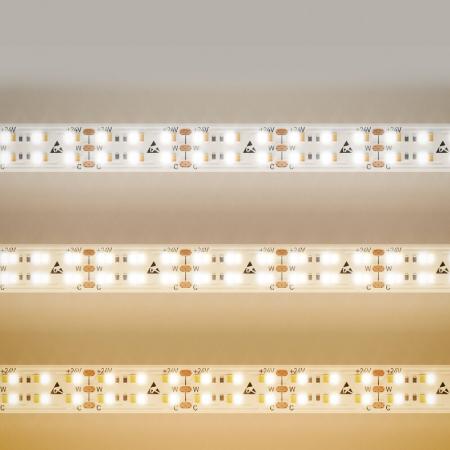 Sigor 20W/m Tunable White LED-Streifen 4000-2100K 5m 288LED/m IP20 24V 2139lm RA90