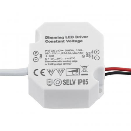 Sigor Powerline Treiber Triac Micro 12W 24VDC 50x48x24mm 0,5A IP65 dimmbar