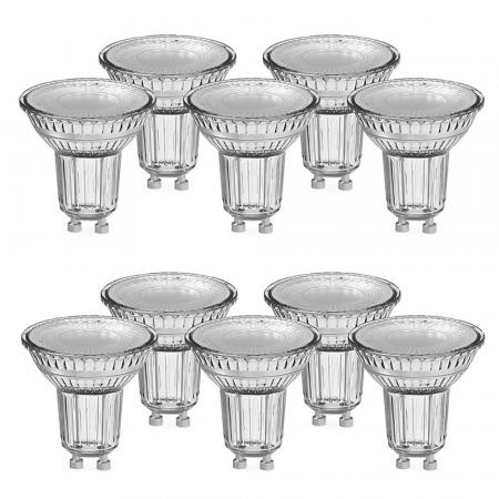 10er-PACK OSRAM LED BASE PAR16 GU10 LED Strahler 4.3W wie 50W 36° 4000K neutralweißes Licht GLAS