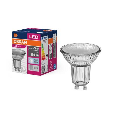 OSRAM LED VALUE PAR 16 50 GU10 LED Strahler 4,3W=50W 36° 4000K aus Glas universalweißes Licht für Akzentbeleuchtung