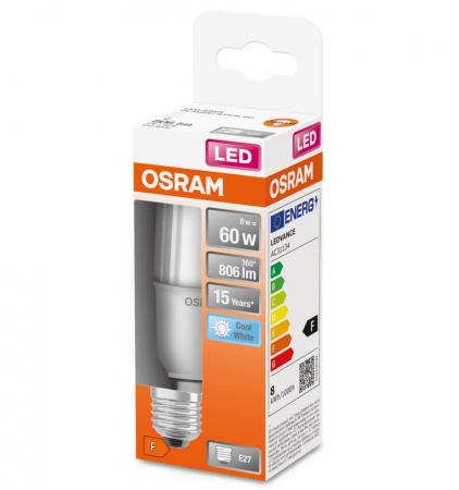 OSRAM LED Star Classic Stick E27 8,5W wie 60W 806 lm 4000K Neutralweiß Matt