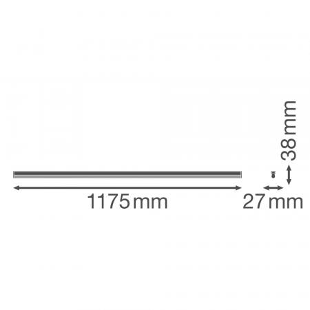 LEDVANCE LINEAR COMPACT BATTEN 1200 20W wie 1x36W 2000lm 3000K Warmweiß 1175mm IP20