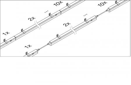 LEDVANCE LINEAR COMPACT SWITCH 300 4W 400lm 3000K Warmweiß 313mm IP20 mit Schalter