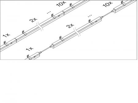 60cm LED Lichtleiste LEDVANCE LINEAR COMPACT SWITCH 600 8W 800lm 4000K kaltweiß mit Schalter
