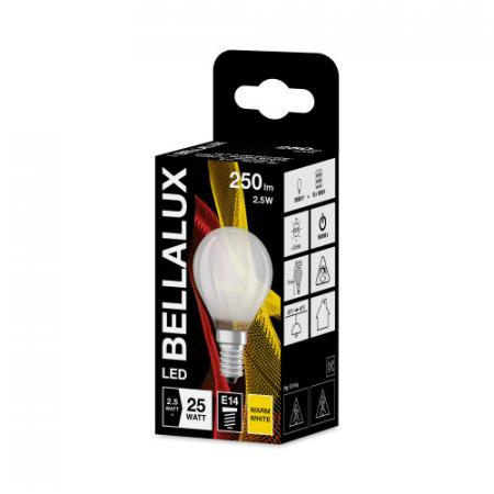 Bellalux E14 LED Leuchtmittel in Tropfenform 25 W Ersatz warmweißes Licht gefrostetes Glas