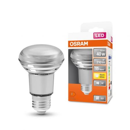 6er Set OSRAM E27 LED Strahler STAR R63 36° 2.6W wie 40W 2700K warmweißes Beleuchtung