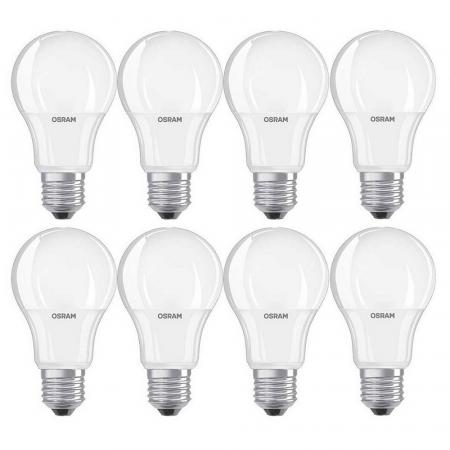 8er-Pack Osram Extrem leistungsstarke E27 LED Lampe 11W wie 75W Warmweißes Licht