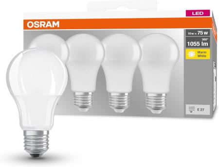 8er-Pack Osram Extrem leistungsstarke E27 LED Lampe 11W wie 75W Warmweißes Licht