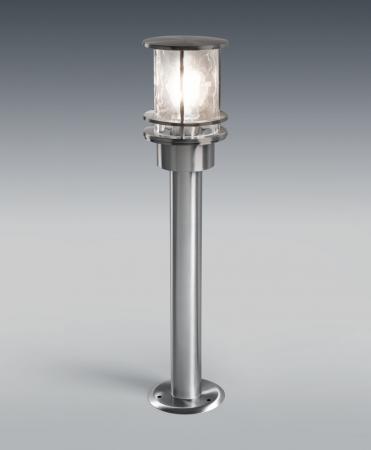 OSRAM Wegeleuchte, 1 × E27, 55 cm, Edelstahl, klares Glas, IP44, ENDURA Classic Post, SMART+ kompatibel