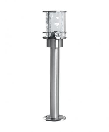 OSRAM Wegeleuchte, 1 × E27, 55 cm, Edelstahl, klares Glas, IP44, ENDURA Classic Post, SMART+ kompatibel
