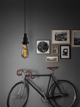 Ledvance LED VINTAGE E27 Glühlampe Edison SMOKE 7W wie 48W dimmbar extra warmweißes gemütliches Licht - Bernsteinfarbe