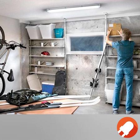 LEDVANCE Submarine PRO Advanced 120 cm Sensor 19 W 840, Feuchtraumleuchte mit Bewegungsmelder, IP65, 4000 K