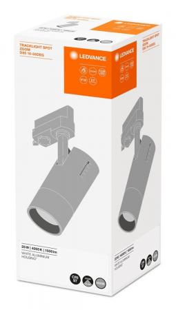 LEDVANCE TRACKLIGHT SPOT ZOOM DIM D85 25 W 4000 K 97R WT