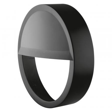 LEDVANCE SURFACE BULKHEAD EYELID Robuste Wandleuchte ø26 cm schwarz