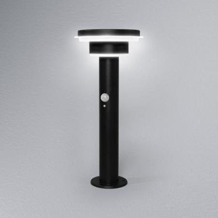 40cm Osram ENDURA STYLE Post Wegeleuchte 6W mit Sensor & Solar - geeignet für Eingänge und Terrassen