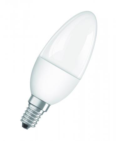 OSRAM E14 LED SUPERSTAR Lampe Kerzenform dimmbar matt 5.7W wie 40W warmweiß & blendfrei