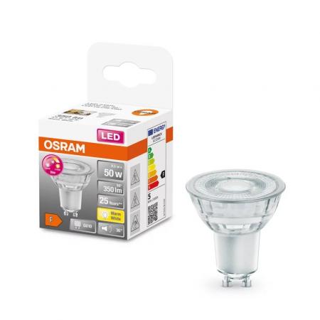 OSRAM LED PAR16 GU10 Strahler dimmbar 36° Ausstrahlwinkel 4,5W wie 50W warmweißes Licht mit veränderbarer Farbtemperatur