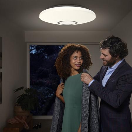 Aktion: Nur noch angezeigter Bestand verfügbar:   LEDVANCE Orbis LED-Deckenleuchte SPARKLE DOT Click Sensor ø44cm Warmweiß