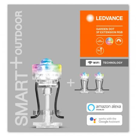 LED-WiFi Lichterkette LEDVANCE SMART+ Garten 3er Erweiterung RGBW - Multicolor