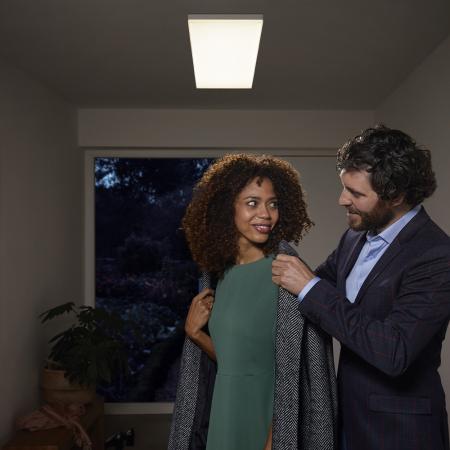LEDVANCE LED SMART+ WiFi Planon Decken Panel weiss 40x10cm, App-& Sprachsteuerung