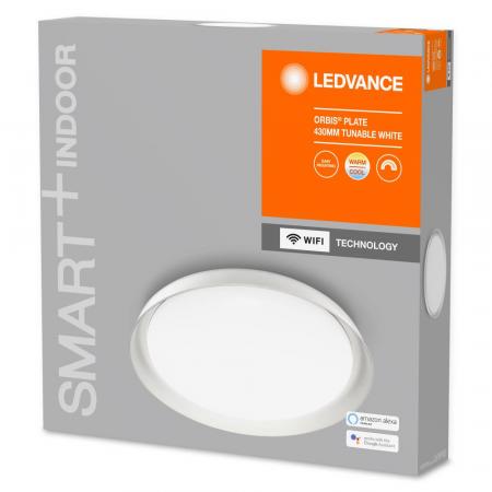 Aktion: Nur noch angezeigter Bestand verfügbar:   LEDVANCE SMART+ LED Plate Orbis WiFi Leuchte weiss - App- & Sprachsteuerung