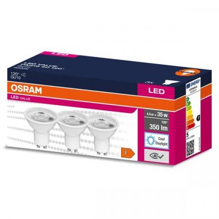 OSRAM GU10 LED Strahler STAR PAR16 36° Abstrahlwinkel 4,3W wie 50W 6500K Tageslichtweiß