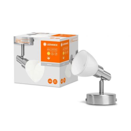 Nur noch angezeigter Bestand verfügbar:   LEDVANCE 1-flammiger schwenkbarer LED Wandspot mit satiniertem Glas inkl. warmweißer sparsamer LED-Lampe