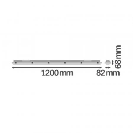 LEDVANCE DAMP PROOF DP 1200 32W 865 IP65 GY – 6500 K Tageslichtweiß – 4400 lm – 120 cm